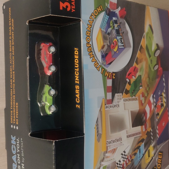 Driven Collapsible Playset with Tracks and Toy Cars – 2 in 1 Race Track - 80pc - Picture 6 of 7